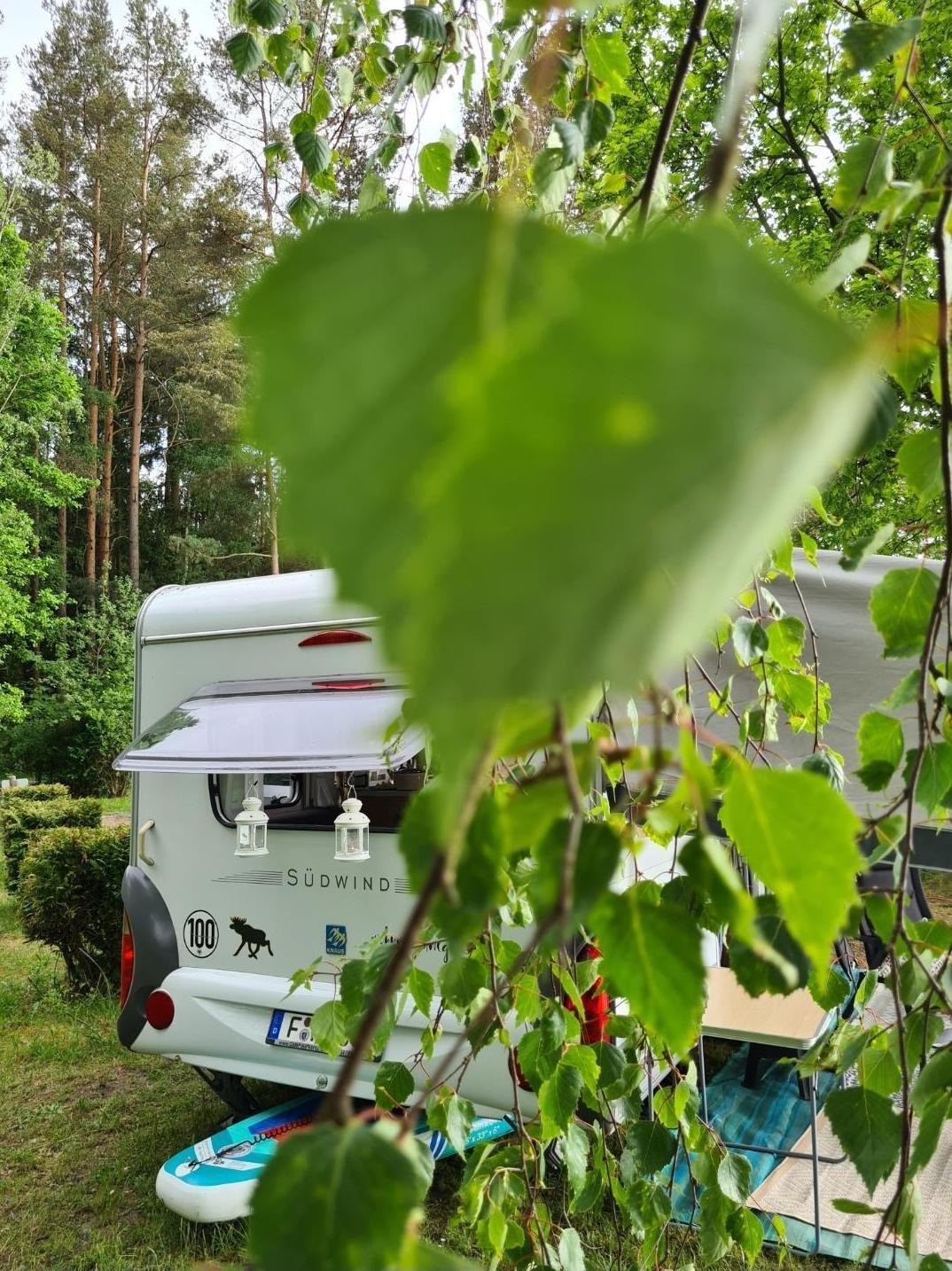 Wohnmobil im Campingpark