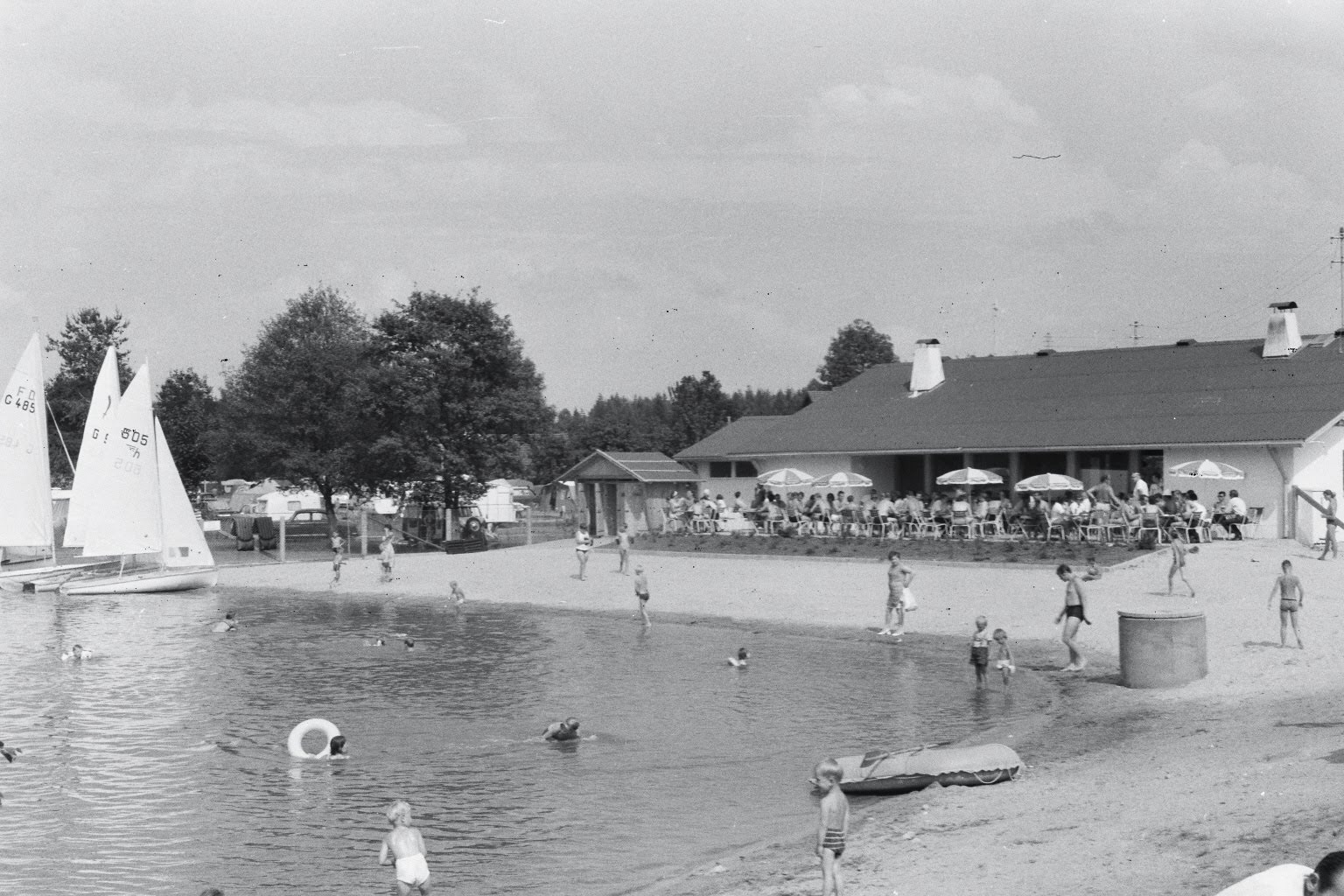 Damals - Neubäuer See mit Restaurant früher