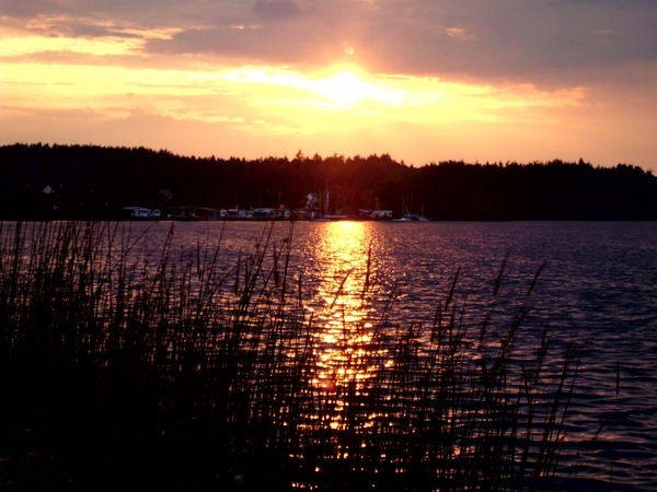 See-Campingpark Neubäuer See Sonnenuntergang