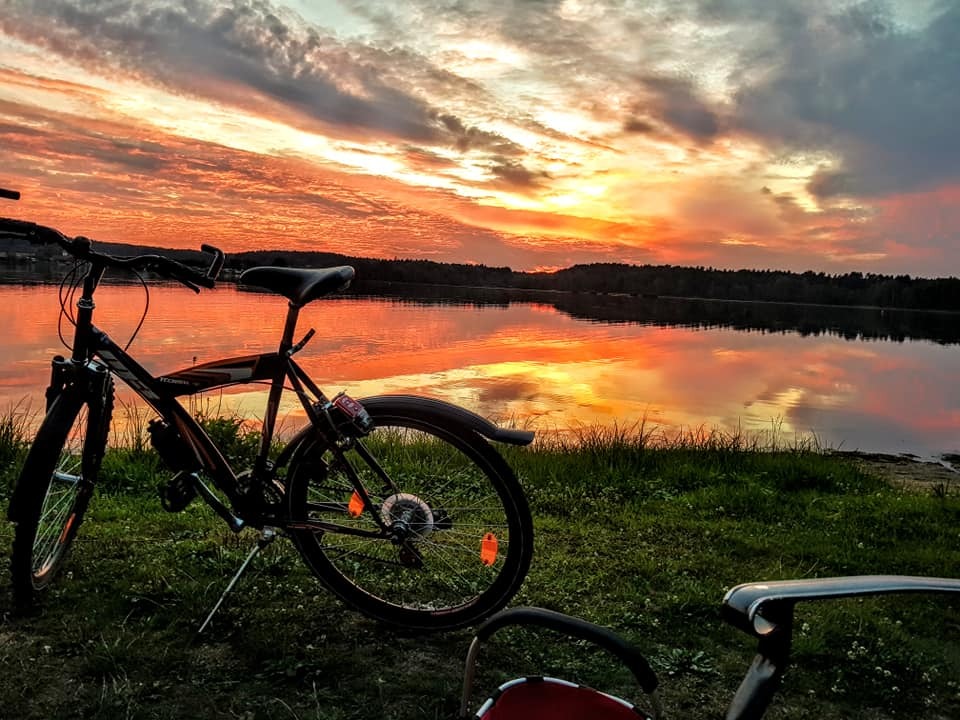 Fahrrad am Neubäuer See - Campingurlaub